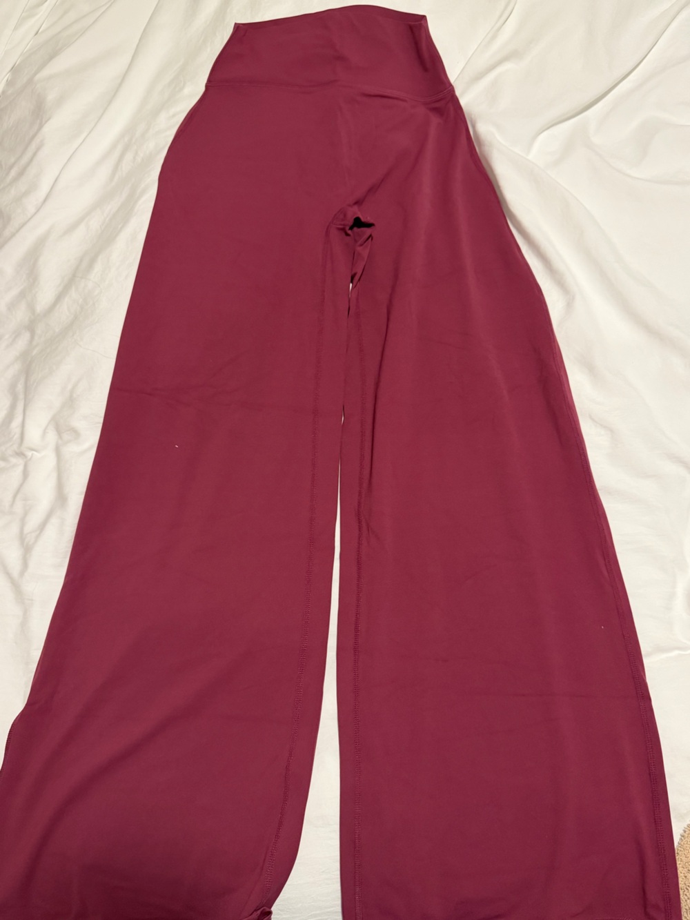 Wide Leg Lounge Pants in Burgundy — Women’s Comfortable Fit